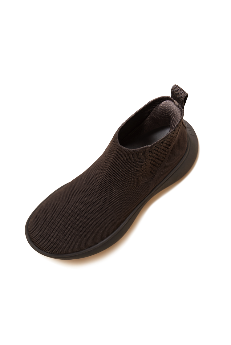 Round-Toe Slip-On Sneaker Boots (Urban Boots), Khaki, EU43 | VIVAIA